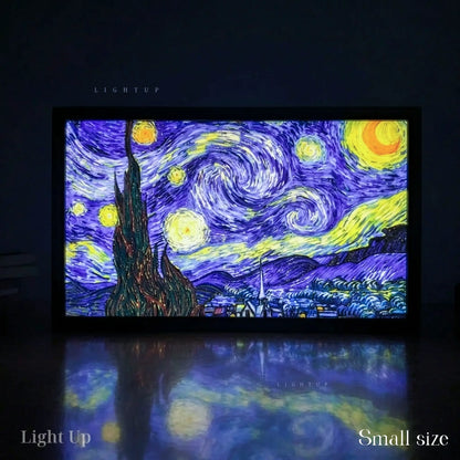 Vincent van Gogh's The Starry Night Transformation Lightbox | Scenario