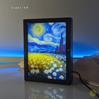 Starry Sky Garden Black Mirror Lamp | Scenario