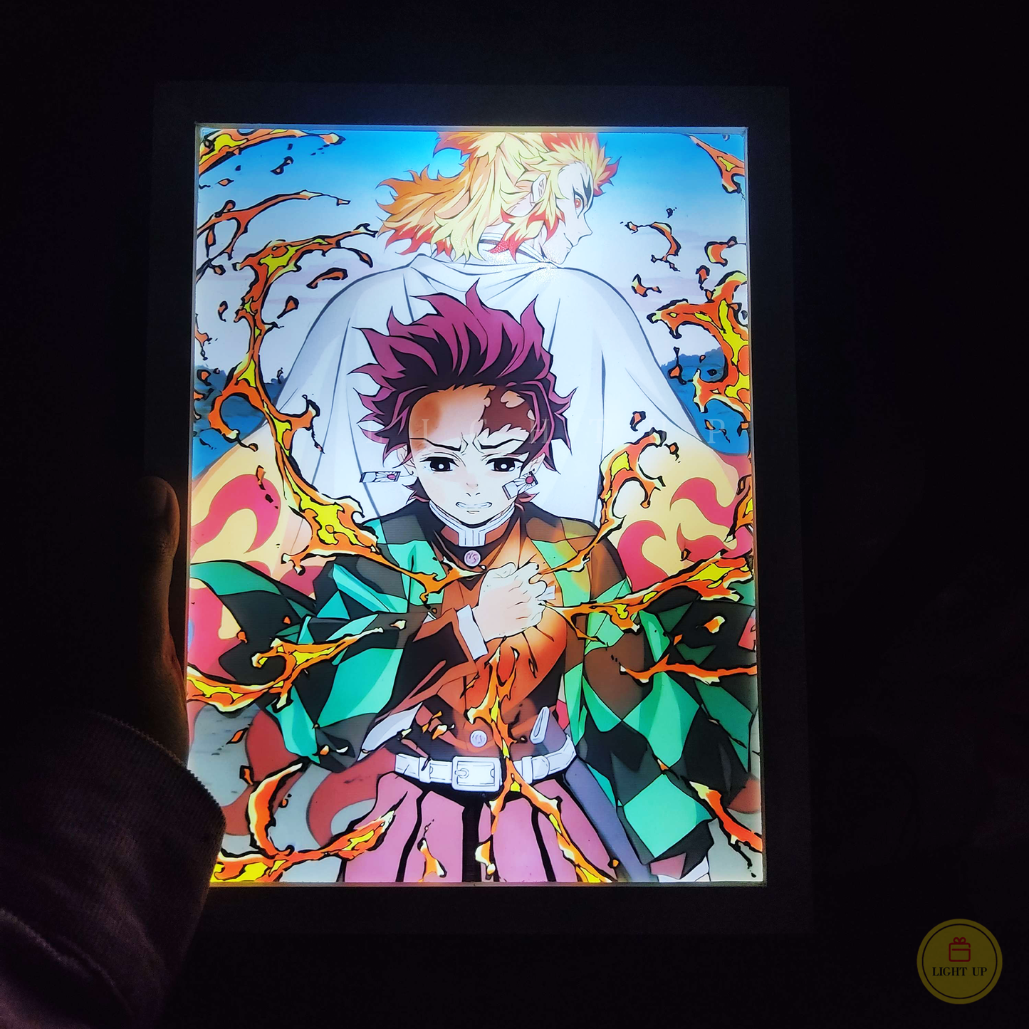 Tanjiro Rengoku Transformation Lightbox | Demon Slayer