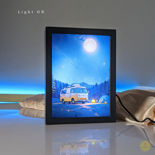 Camping Black Mirror Lamp | Scenario