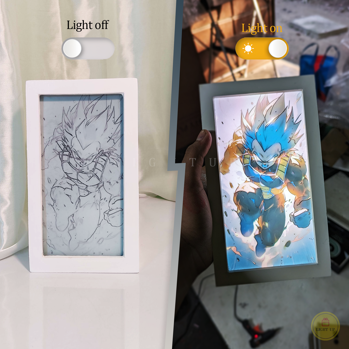 Vegeta Transformation Lightbox | Dragon Ball